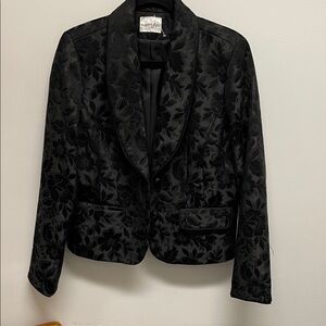 Vanity fair Black Floral Blazer